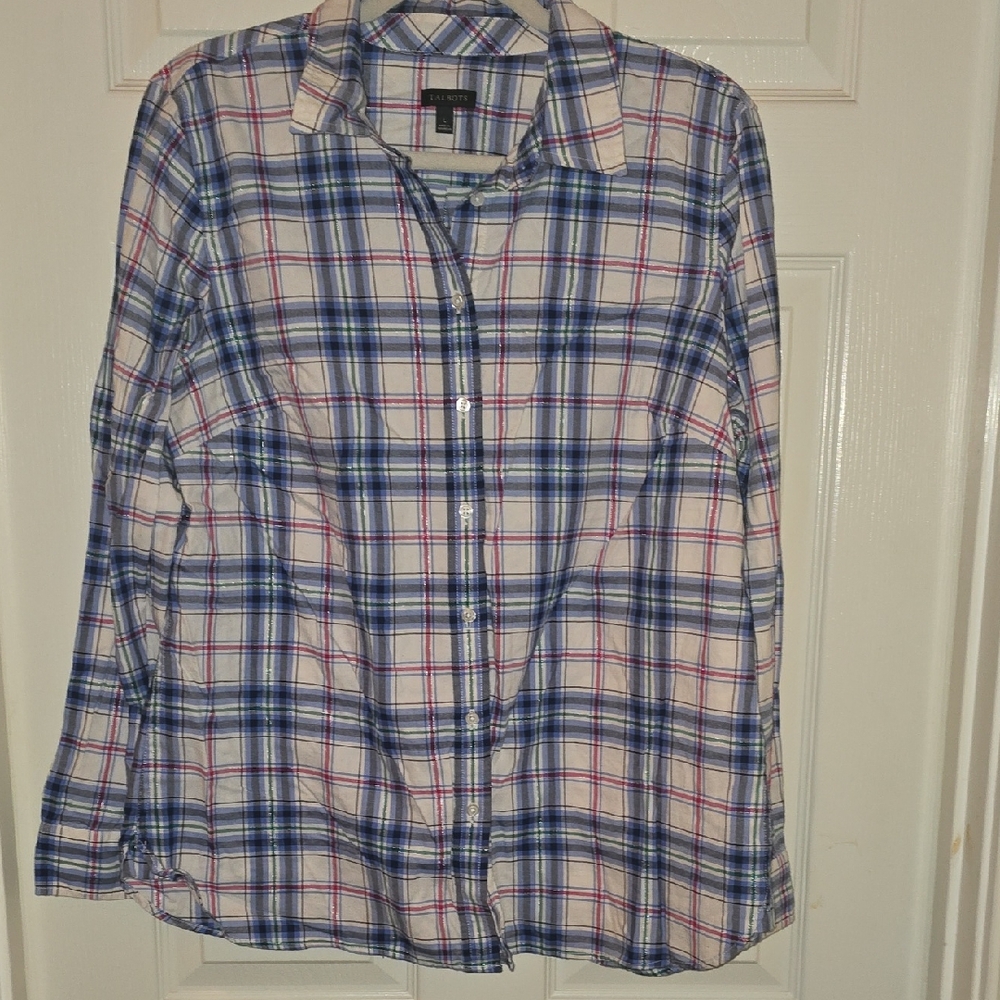 Talbots Multicolor Plaid Shirt‎